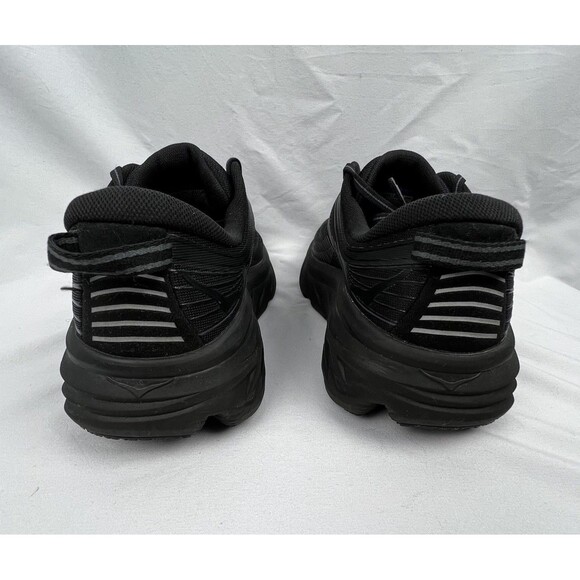 HOKA One One Bondi 7 Womens Sz 9 D Wide Running Shoes 1110531 BBLC Triple Black - Picture 8 of 13